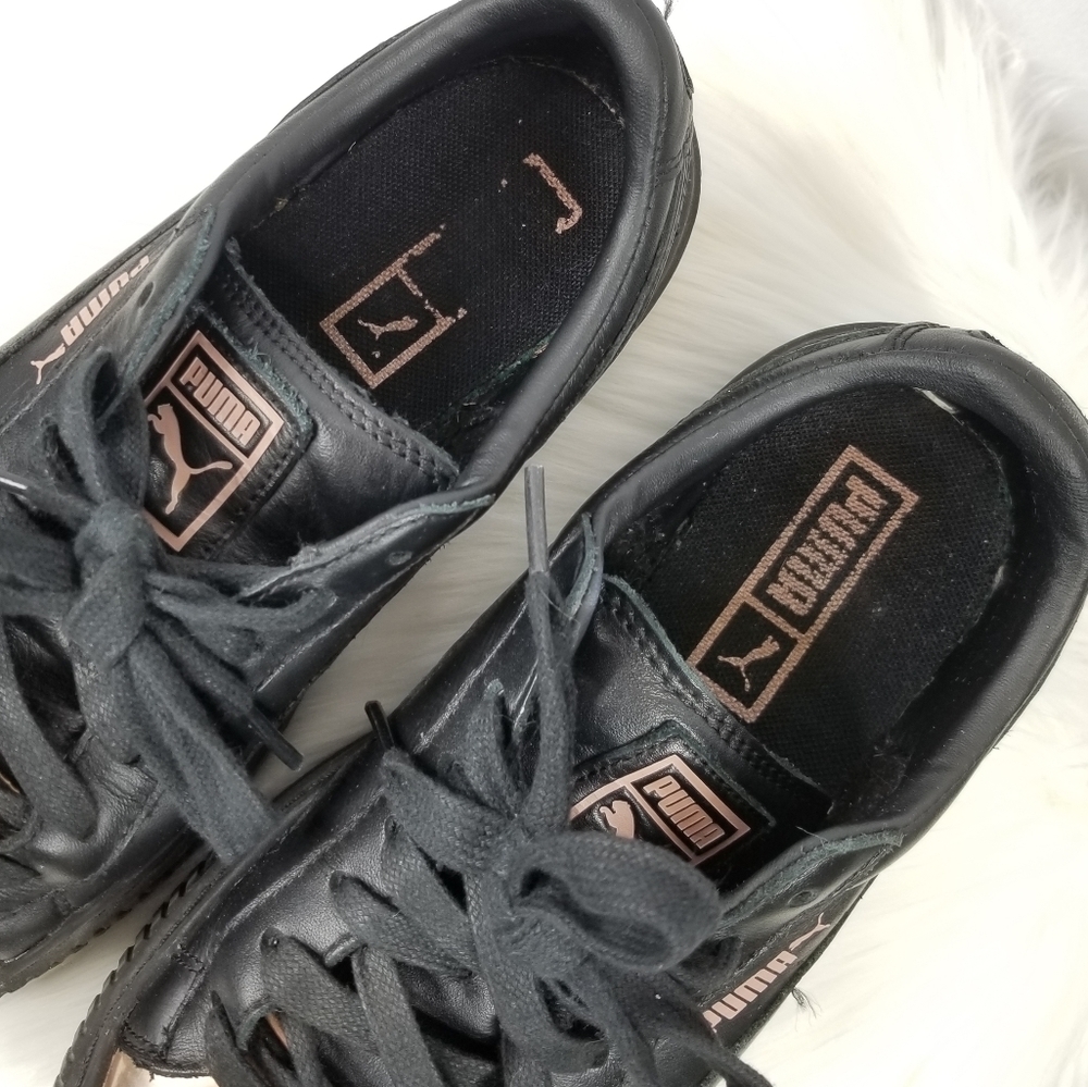 PUMA Basket Platform Metallic Sneakers 6.5 - Picture 7 of 8
